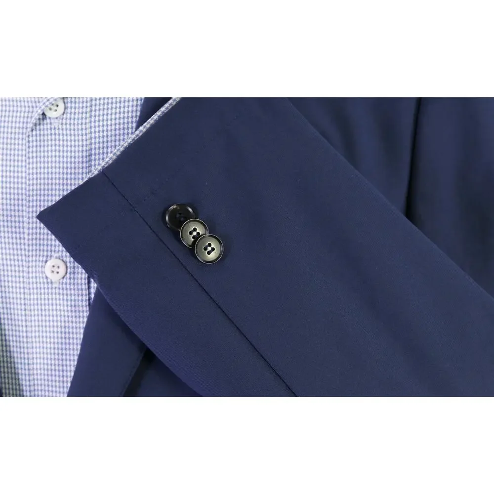 Sene Custom FlexTech Stretch Navy Blue Blazer Jacket 42R